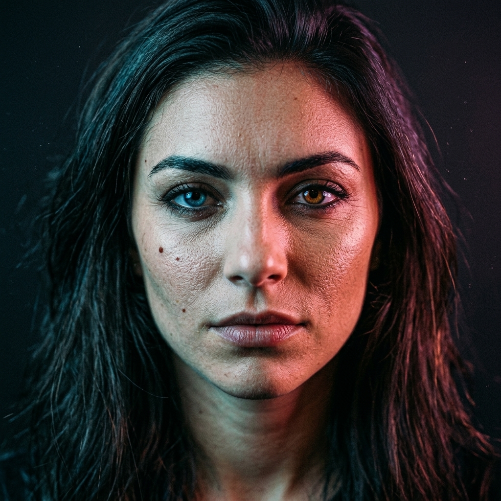 Raw un-retouched hero portrait